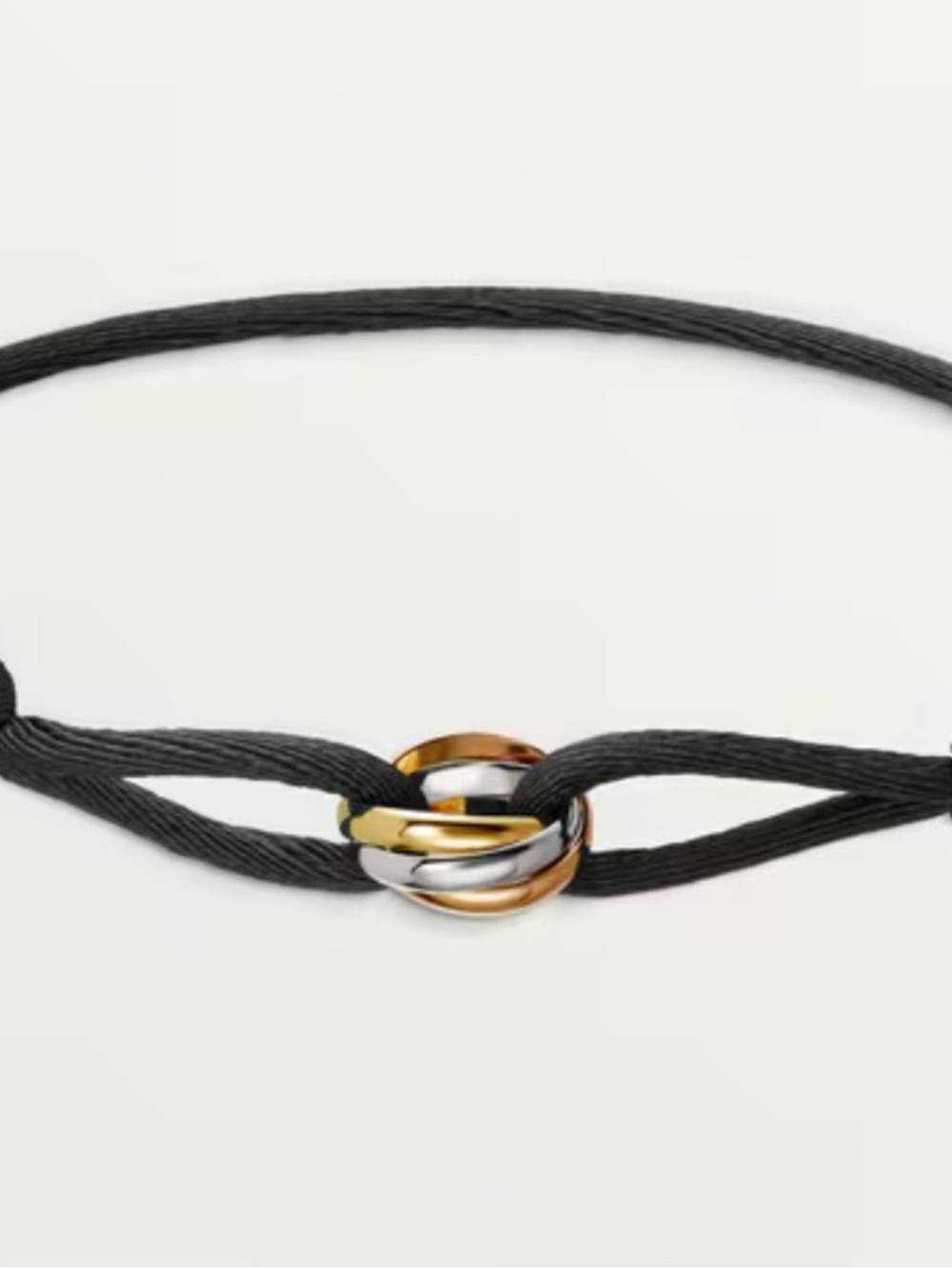Authentic Cartier 18k Tri-Tone Gold Trinity Bracelet - Gently Used